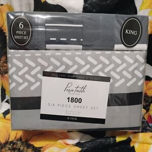 King Sheet Set in Charcoal